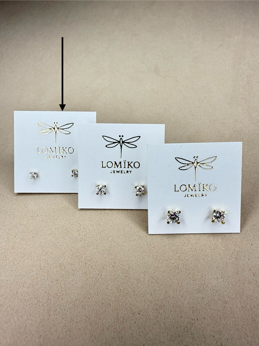 KPE0012A - Pendientes Minimal 3mm 9k