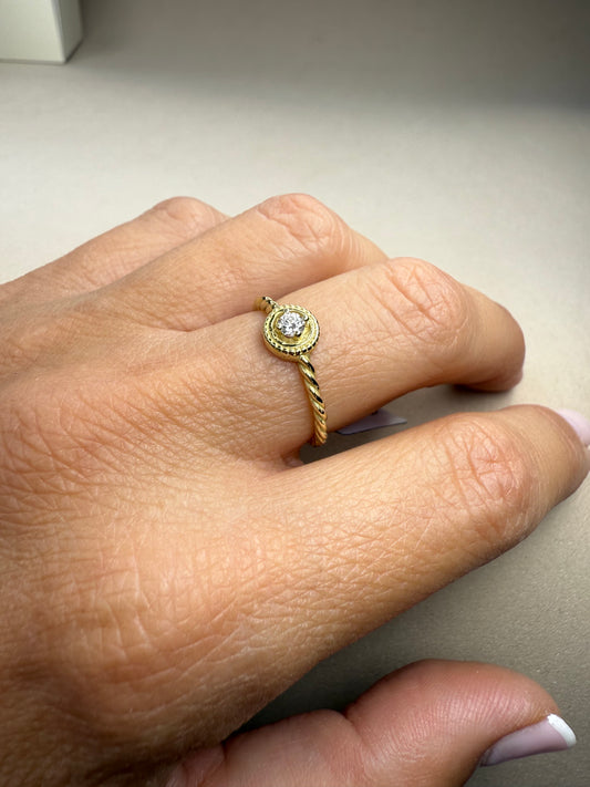 KAN0002A - Anillo Aura Small 9k