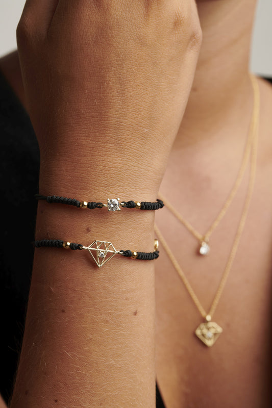 KPU0018A - Pulsera Diamond 9k