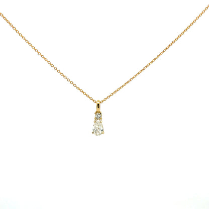 KCO0021A - Collar Lágrima Diamante 9k