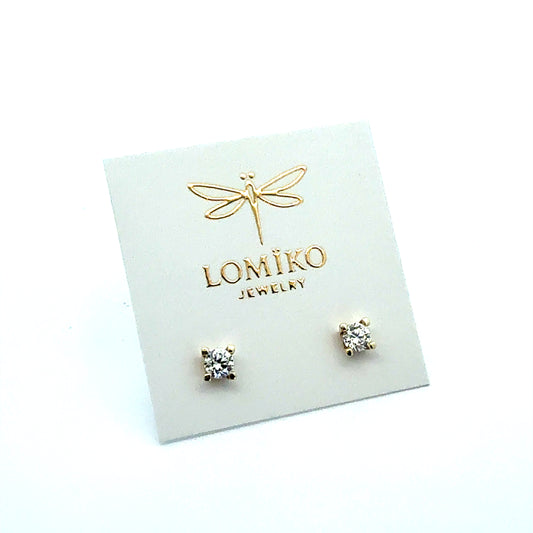 KPE0012A - Pendientes Minimal 3mm 9k