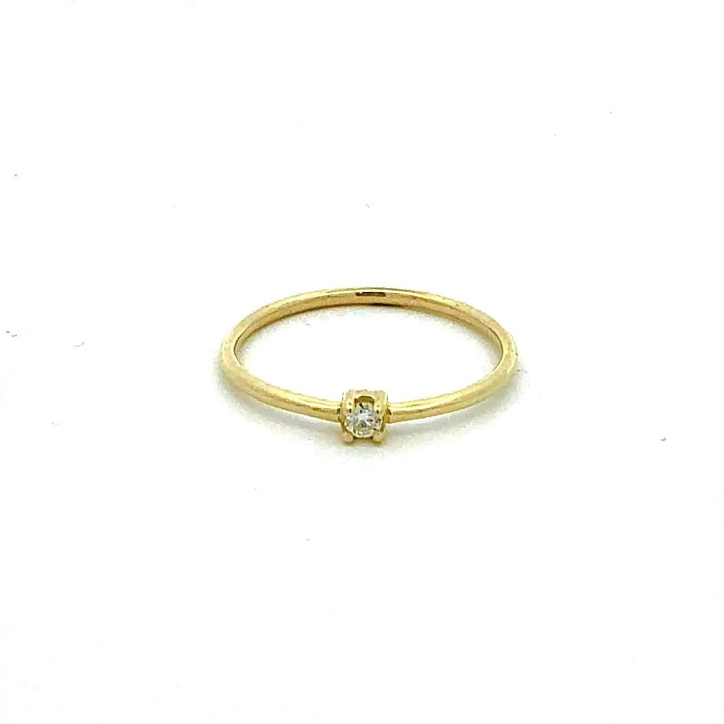 KAN0025A - Anillo Fino Diamante 9k
