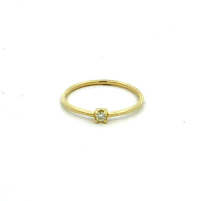 KAN0025A - Anillo Fino Diamante 9k