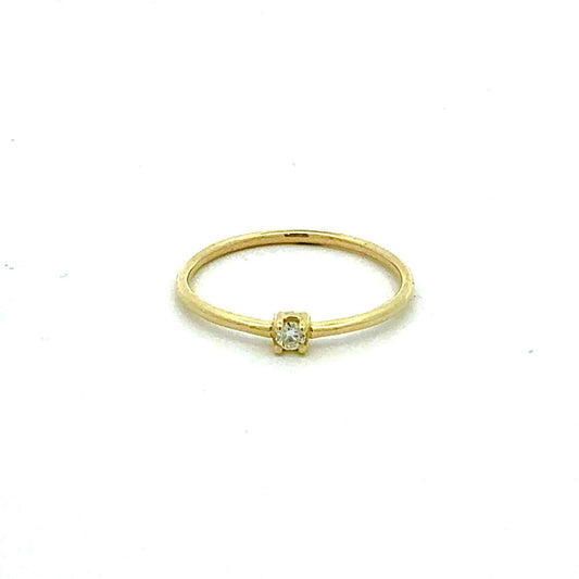 KAN0025A - Anillo Fino Diamante 9k