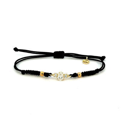 KPU0021A - Pulsera Lágrima Diamante 9k
