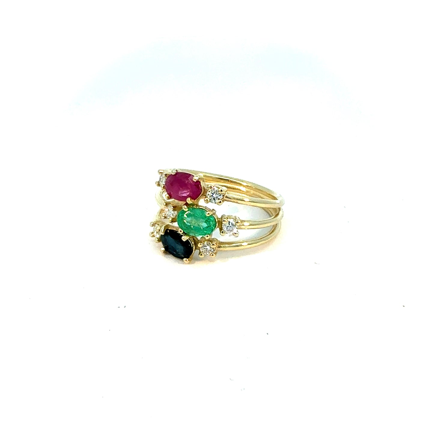 KAN0029A - Anillo Tri-Color 9k
