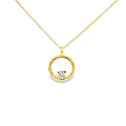 KCO0007A - Collar Luz Diamante 9k (0.26ct)