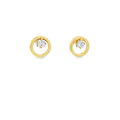 KPE0008A - Pendientes Luz Princesa 9k