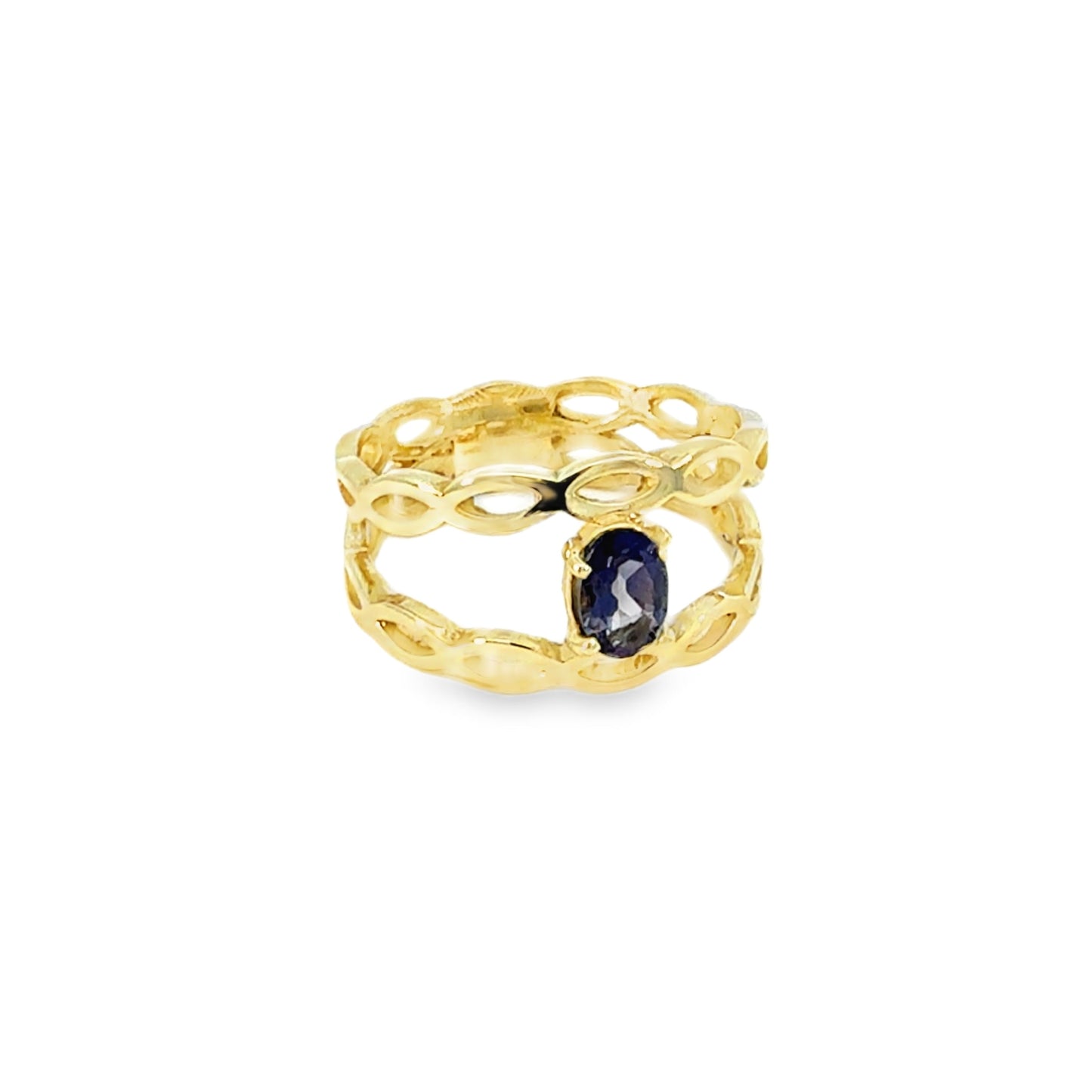 KAN0028A - Anillo Doble Trenzado 9k