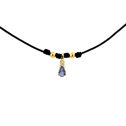 KCO0021A - Collar Lágrima Diamante 9k