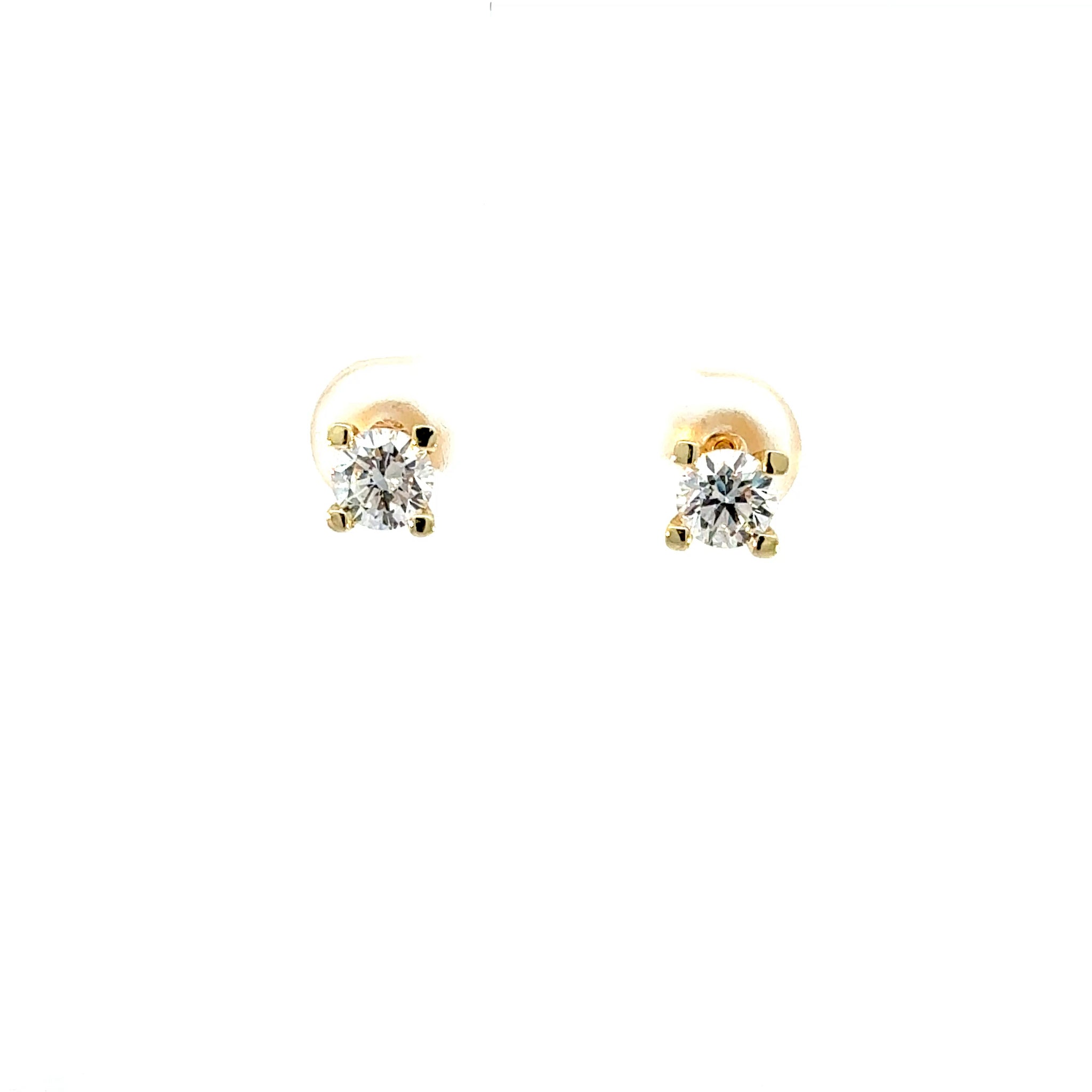 KPE0014A - Pendientes Minimal 5mm 9k (0.50ct)