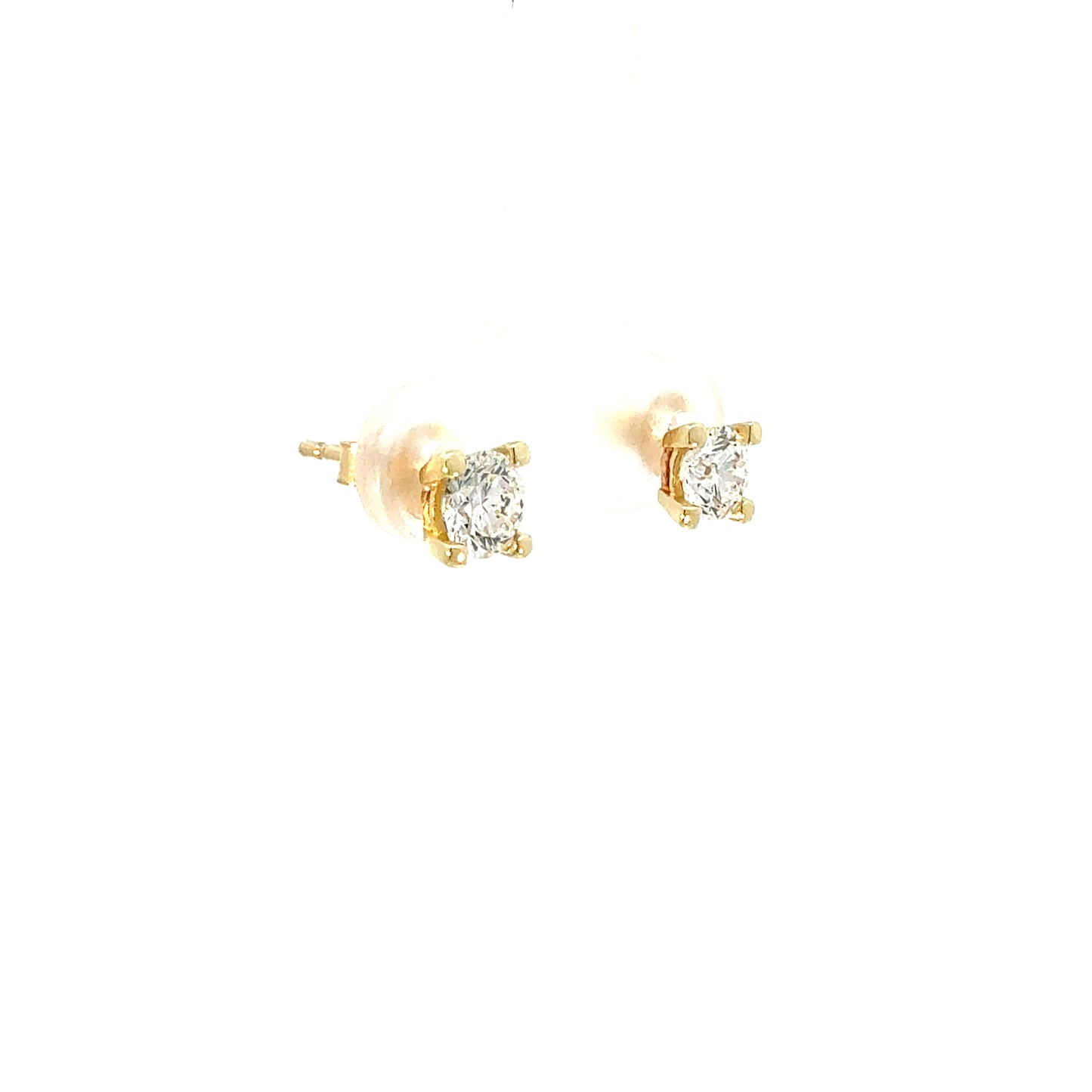 KPE0014A - Pendientes Minimal 5mm 9k (0.50ct)