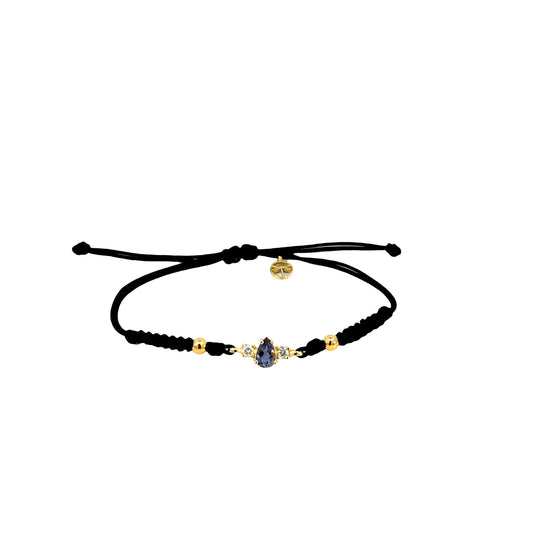 KPU0021A - Pulsera Lágrima Diamante 9k