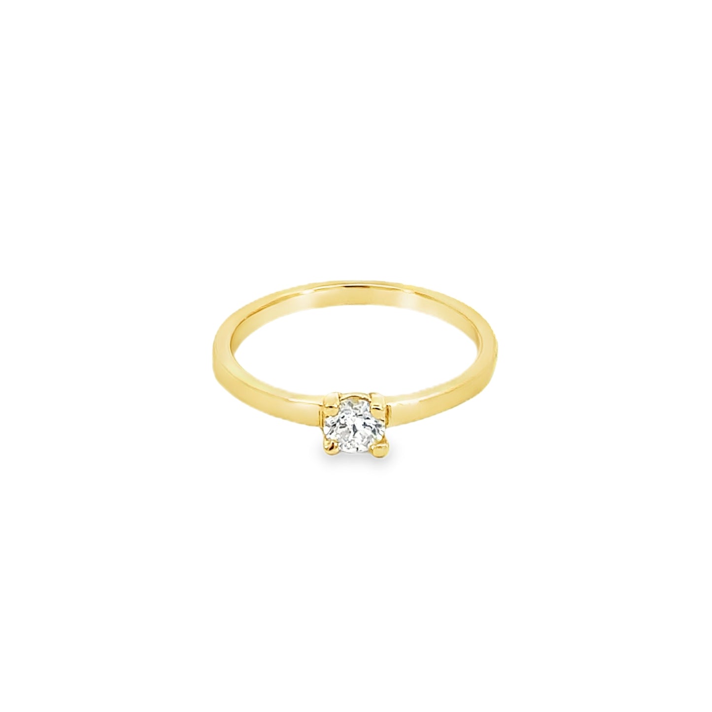KAN0013A - Anillo Minimal 4mm 9k (0.26ct)