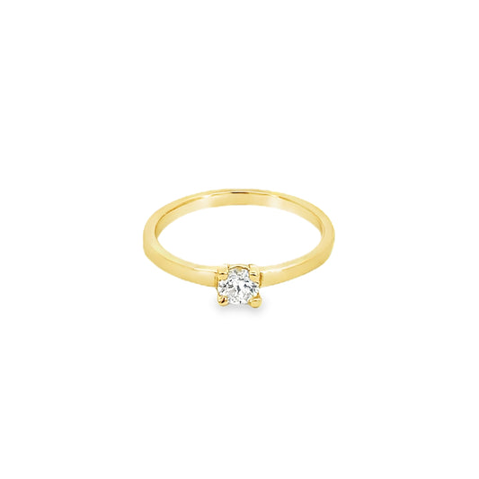KAN0013A - Anillo Minimal 4mm 9k (0.26ct)