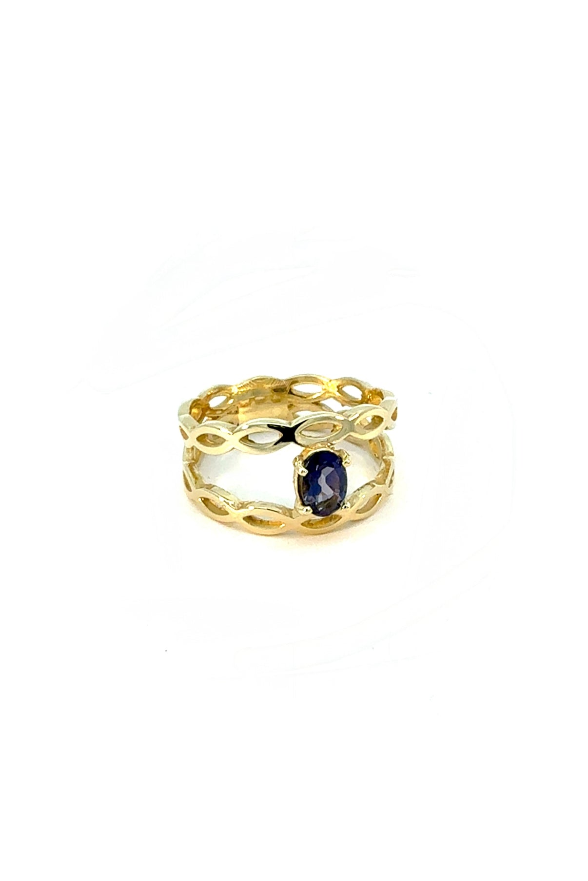 KAN0028A - Anillo Doble Trenzado 9k