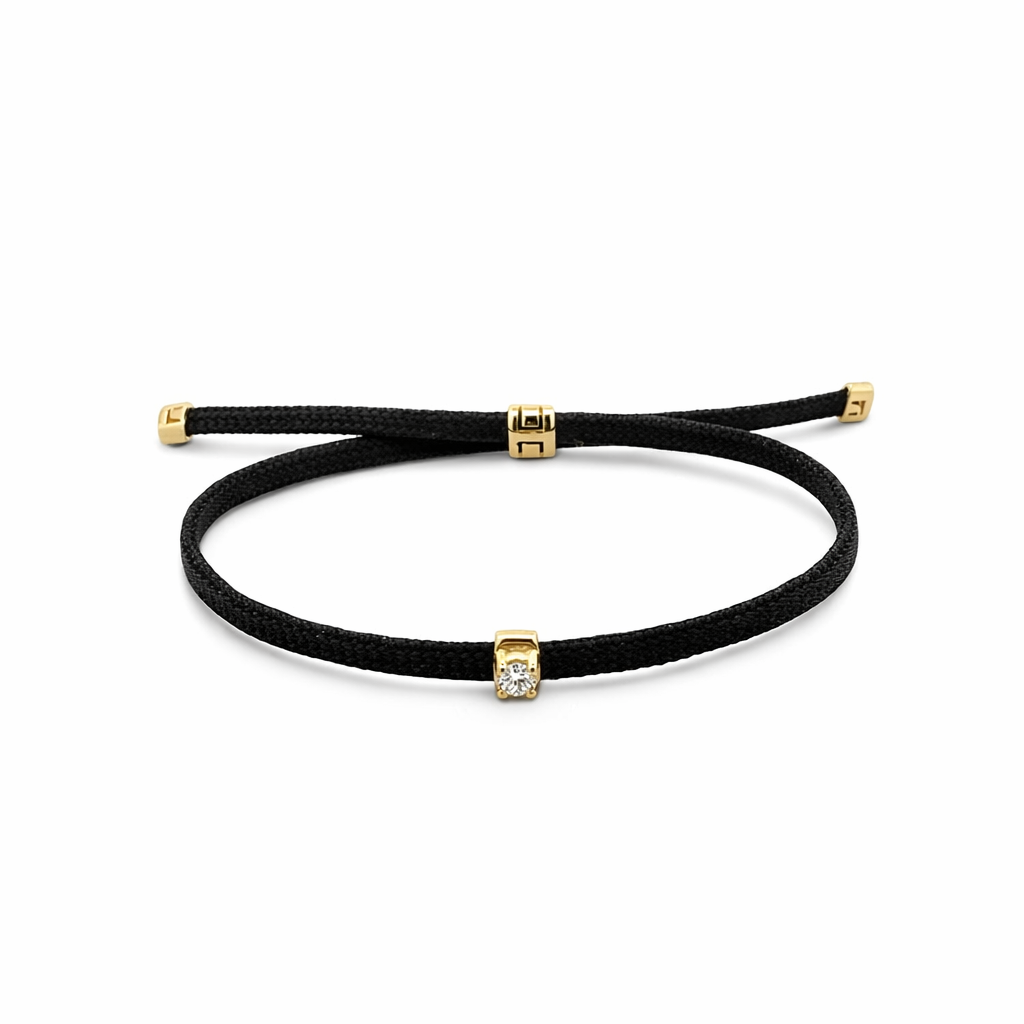 KPU ELASTIC - Pulsera Elástica 0.10ct Diamante 9k