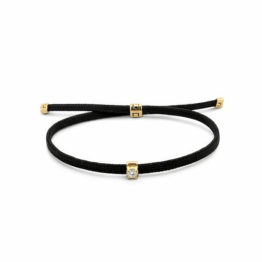 KPU ELASTIC - Pulsera Elástica 0.10ct Diamante 9k