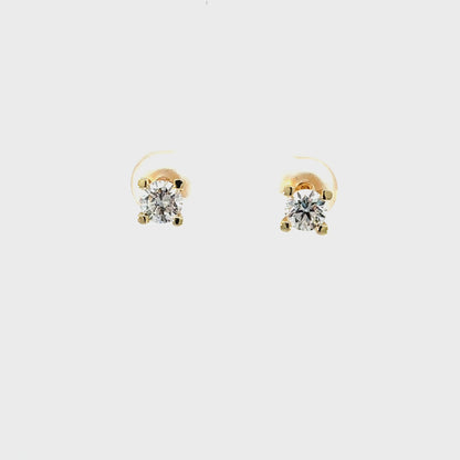 KPE0014A - Pendientes Minimal 5mm 9k (0.50ct)